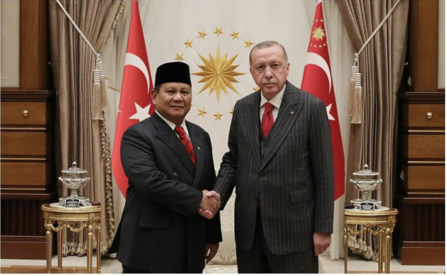 Prabowo Dapat Surat dari Erdogan, Isinya Ucapan Selamat