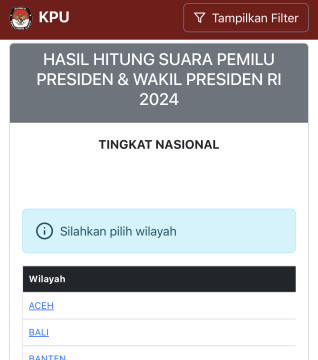 Tampilan Sirekap KPU Berubah, Kini Tanpa Grafik Perolehan Suara