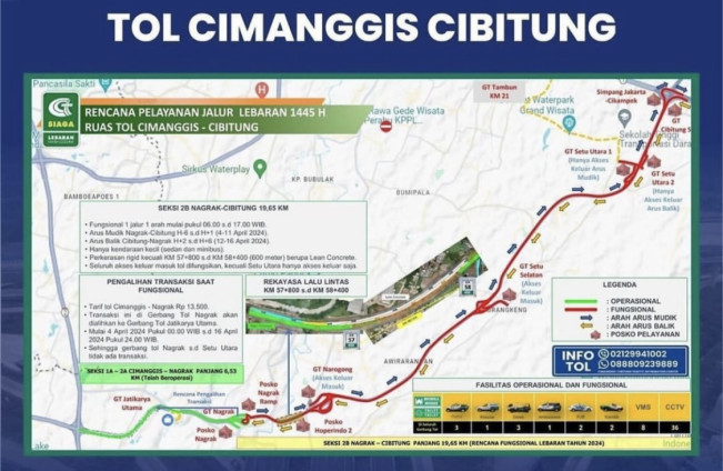 Antisipasi Macet saat Mudik, Tol Cimanggis-Cibitung Bakal Disiapkan