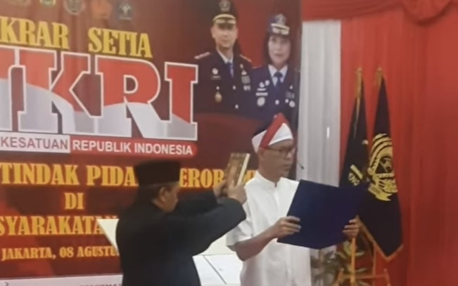 Eks Sekretaris Umum FPI Bacakan Ikrar Setia pada NKRI, Ditjen Pas Buka Suara