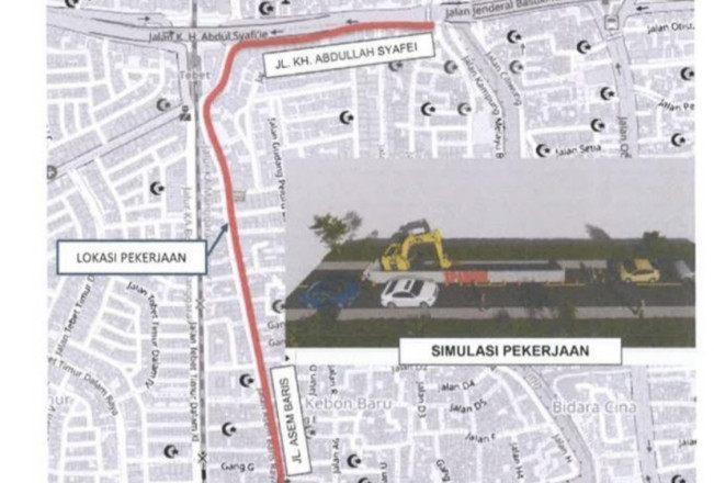 Ada Penerapan Rekayasa Lalin Imbas Pembangunan Saluran Air di Jaksel