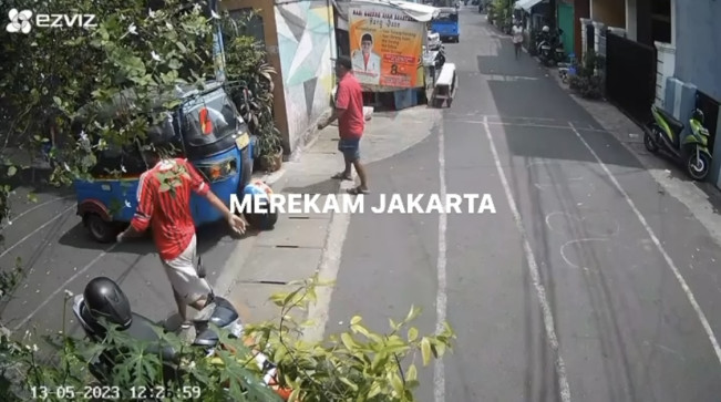 Viral! Penumpang Bajaj Dijambret di Menteng