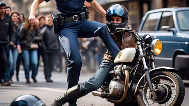 Patwal Pepet Pemotor Sampai Nyungsep, Oknum Polisi Diperiksa dan Diberhentikan