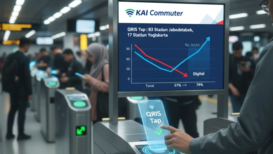 KAI Commuter Hadirkan QRIS Tap, Bayar Tiket KRL Tanpa Kartu dan QR Code