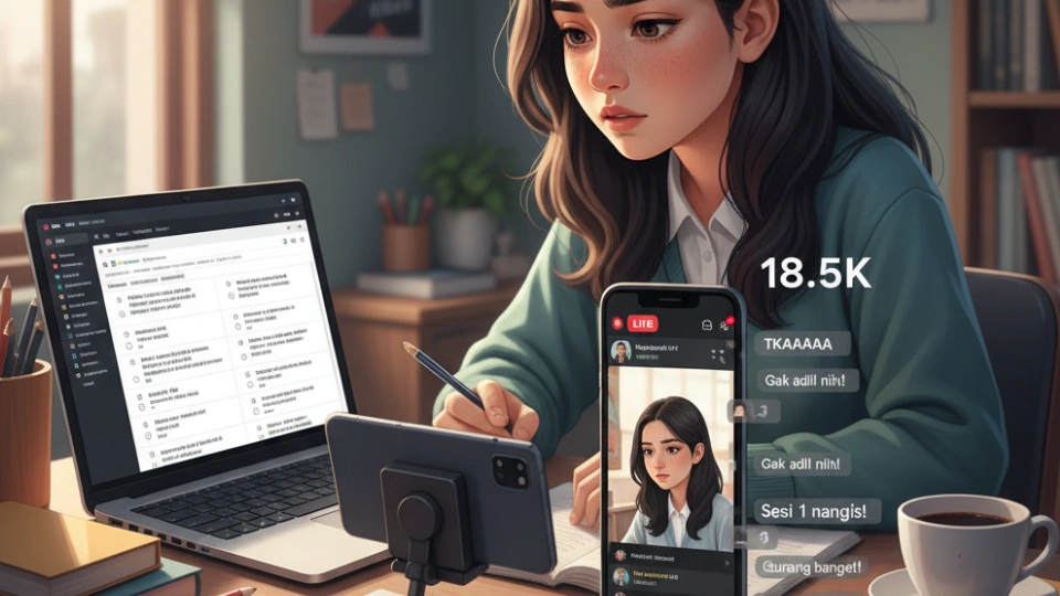 Heboh! Peserta Tes Akademik 2025 Live TikTok Saat Ujian Berlangsung