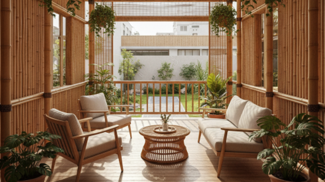 Teras Bambu Kekinian 2025, Cocok Buat Hunian Modern dan Instagramable