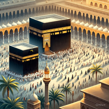 Ilustrasi Haji (Meta)