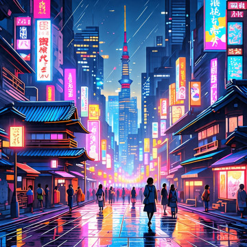 Ilustrasi Jepang (Meta AI)