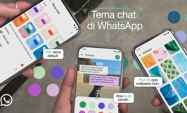 Rilis Fitur Baru, WhatsApp 'Tema Chat' Begini Caranya