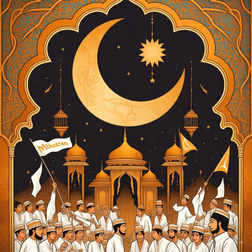 Ilustrasi bulan Muharam (META)