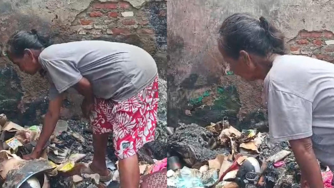 Nasib Pilu Imelda Warga Kemayoran Gempol, Rumah Dilalap Api Saat Lagi Mulung