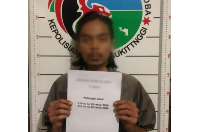Polisi Ringkus Mahasiswa Pengedar 1 Kilogram Ganja di Bukittinggi
