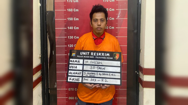 Driver Ojol di Medan Ditangkap Gegara Curi Sepeda Motor Dalam Masjid