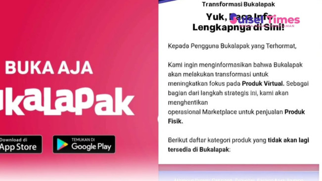 Tutup Produk Fisik, Bukalapak Fokus Jualan Virtual