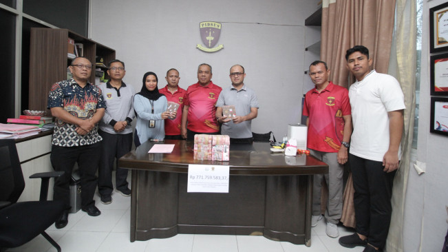 Tersangka Korupsi Penataan Situs Benteng Putri Hijau Namorambe Kembalikan UP Rp771 Juta ke Kejati Sumut