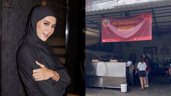 Masih Proses Cerai dengan Baim Wong, Paula Verhoeven Buka Warung Mie Bangladesh Rumahan