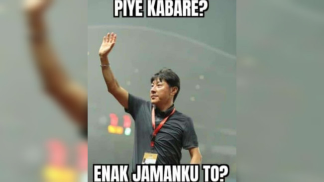 Meme Shin Tae-yong Bertebaran Usai Timnas Indonesia Ditekuk Australia 5-1: Piye Kabare? Enak Jamanku To?