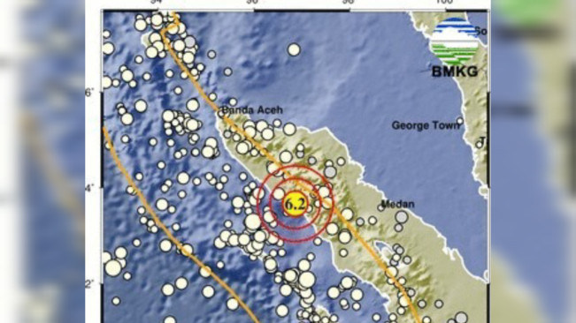 Getaran Gempa Terasa Kuat di Medan, BMKG: Pusat Gempa Blangpidie Aceh Kekuatan 6,2 M