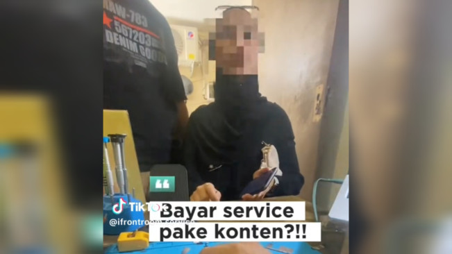 Viral Selebgram Minta Bayar Service iPhone Pakai Konten di Tangerang, Berujung Gaduh
