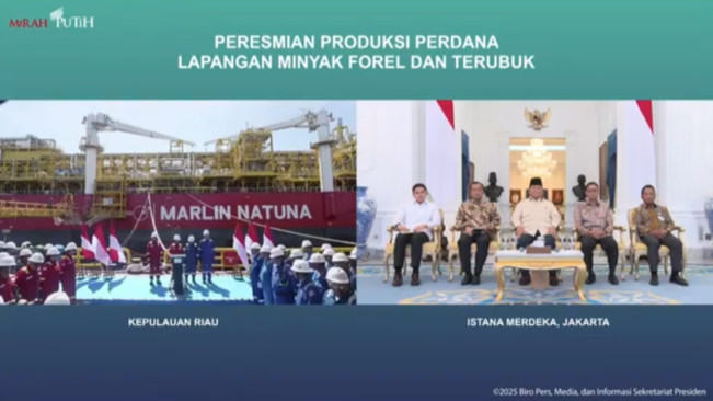 Lewat Virtual, Presiden Prabowo Subianto Resmikan Proyek Migas Forel dan Terubuk Demi Swasembada Energi Nasional