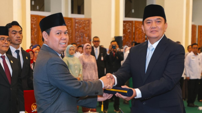 Komjen Pol Mohammad Iqbal saat dilantik jadi Sekjen DPD RI. [Instagram/@dpdri]