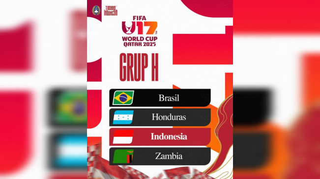 Timnas Indonesia U-17 satu grup dengan Brasil. [Instagram/@pssi]