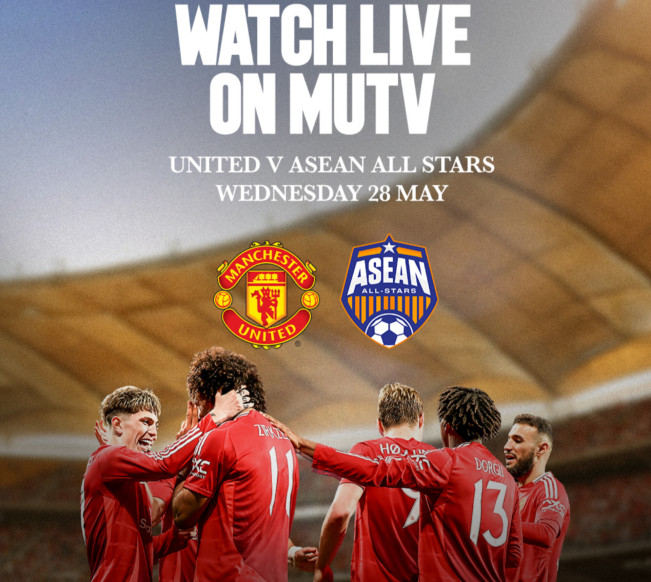 Pertandingan ini disiarkan di MUTV (berbayar). [Instagram/@manchesterunited]