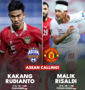 Dua pemain Indonesia yang tergabung dalam ASEAN All-Stars. [Instagram/@timnasgoal]