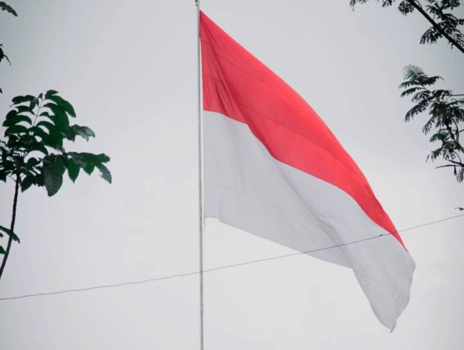 Bendera Indonesia. [Instagram/@bangezharr]