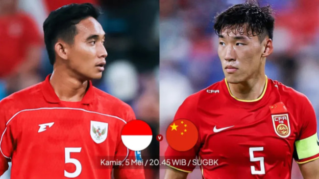 Indonesia vs China. [Instagram/@gue.jak]
