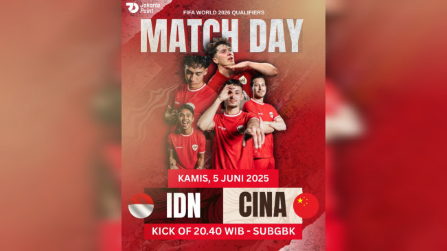 Indonesia vs China. [Instagram/@jakarta.point]