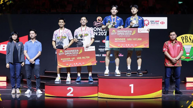 Sabar/Reza runner up. [Instagram/@badminton.ina]