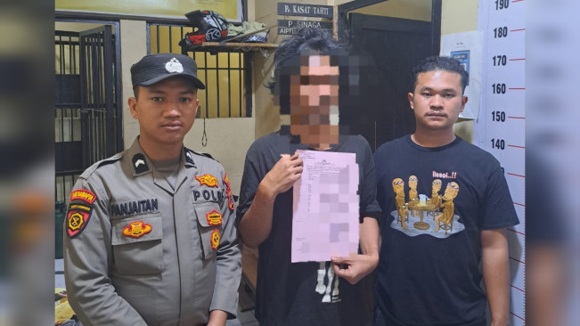 Pelaku pencurian diamankan Polres Toba. [Dok Polres Toba]