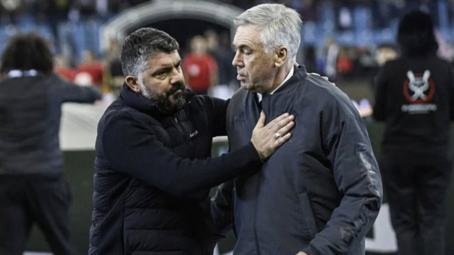 Gattuso dan Ancelotti. [Instagram/@gttuso1]