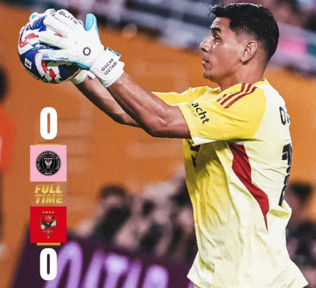 Hasil akhir Inter Miami vs Al Ahly. [Tangkapan layar Instagram/@intermiamicf]