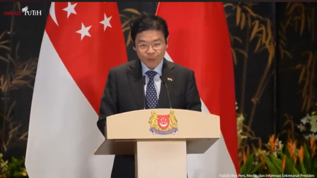PM Singapura Lawrence Wong. [YouTube/@Sekretariat Presiden]