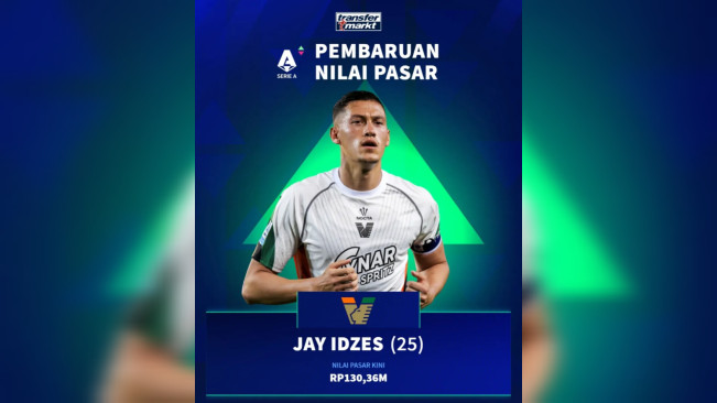 Pembaruan nilai pasar Jay Idzes. [Instagram/@transfermarkt.co.id]