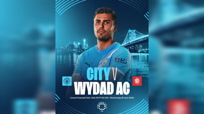 Manchester City vs Wydad Casablanca. [Instagram/@mancity]