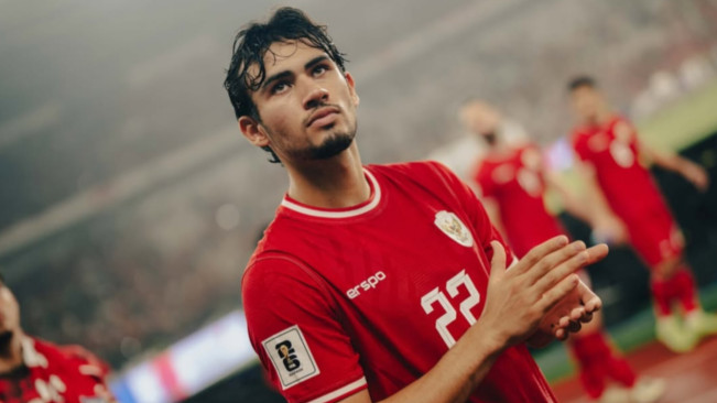 Nathan Tjoe-A-On membela Timnas Indonesia. [Instagram/@nathantjoeaon]