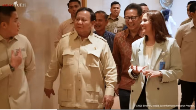 Presiden Prabowo Subianta memberikan apresiasi atas fasilitas kesehatan canggih. [YouTube Sekretariat Presiden]