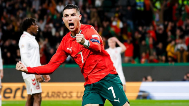 Cristiano Ronaldo berseragam Portugal. [Instagram]