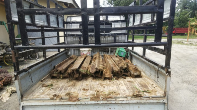 Barang bukti yang diamankan. [Dok. Humas KAI Sumut]