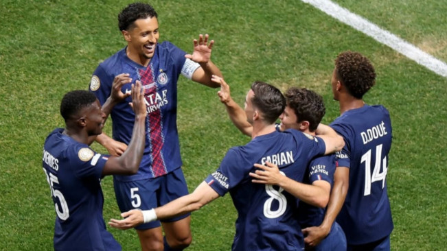 Para pemain PSG. [Instagram]