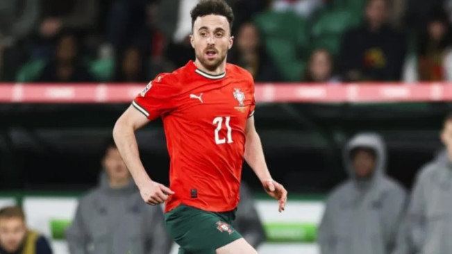 Diogo Jota berseragam Timnas Portugal. [Instagram]
