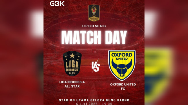Oxford United vs Indonesia All Star. [Instagram]