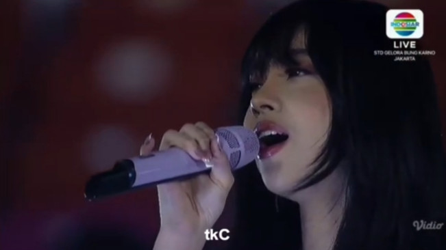 Lyodra Ginting buat Piala Presiden 2025 dengan suara emas. [Tangkapan layar TikTok]