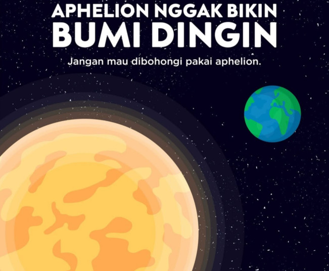 Fenomena aphelion dan perihelion. [Instagram]