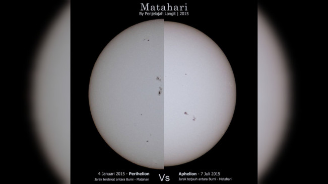 Fenomena aphelion dan perihelion. [Instagram]