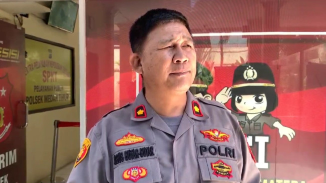 Kapolsek Medan Timur Kompol Agus Butar-Butar. [FT News/Reza Syahputra]