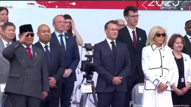 Momen Membanggakan Kontingen TNI di Bastille Day Paris 2025: Prabowo Hormat, Macron Terkesima